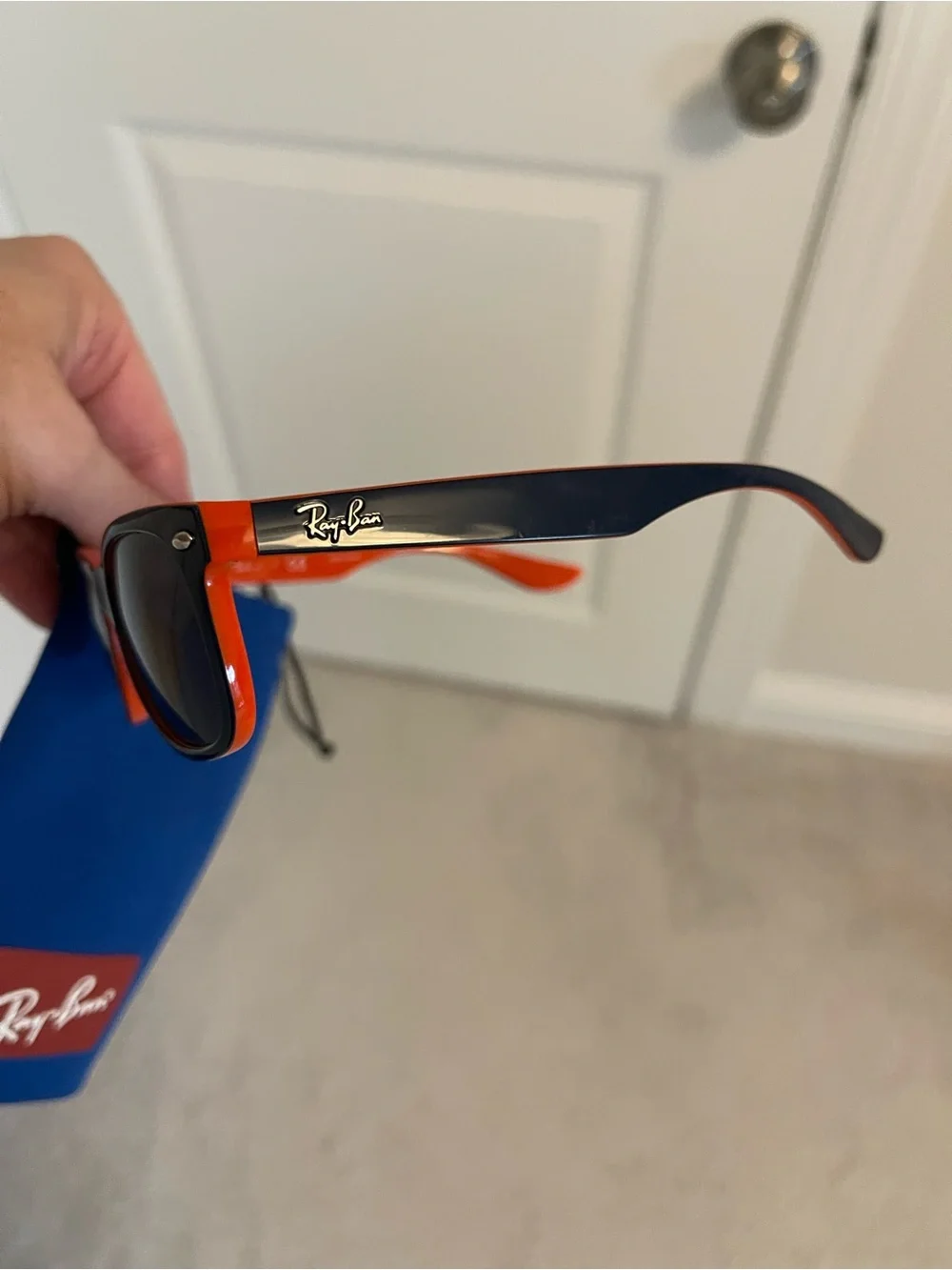 Ray-Ban Kids Navy and Orange Sunglasses